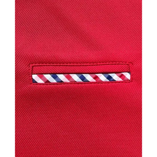 Best OUKU Men's Button Up Polos Polo Shirt Casual Sports Lapel Long Sleeve Fashion Basic Plain Patchwork Button Summer Regular Fit Black Red Navy Blue Button Up Polos