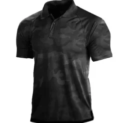 Best OUKU Men's Camouflage Camo / Camouflage Polo Shirt Golf Shirt Short Sleeve Shirt Turndown Outdoor Casual 3D Print Army Green Navy Blue Green Khaki Gray Print Button-Down Clothing Apparel Fashion Casual