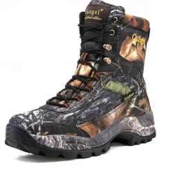 Hot OUKU Men's Camouflage Outdoor Hiking Boots – Waterproof, Durable, and Lightweight with Non-Slip Sole for Hunting and Trekking