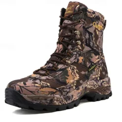 Hot OUKU Men's Camouflage Outdoor Hiking Boots – Waterproof, Durable, and Lightweight with Non-Slip Sole for Hunting and Trekking