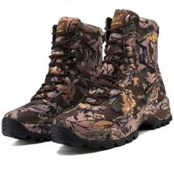 Hot OUKU Men's Camouflage Outdoor Hiking Boots – Waterproof, Durable, and Lightweight with Non-Slip Sole for Hunting and Trekking