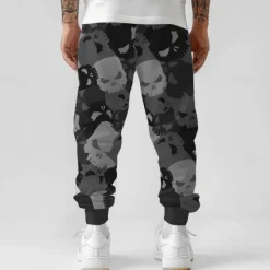 Discount OUKU Men's Camouflage Sweatpants Joggers Trousers Mid Waist Drawstring Elastic Waist Active Vintage Casual Outdoor Street Dailywear Pocket Spring Fall Winter 3D Print Green Gray