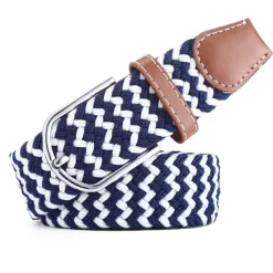 Hot OUKU Men's Canvas Belt Braided Belts Black White Alloy Plain Daily Wear Going out Weekend
