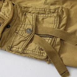 Sale OUKU Men's Capri Cargo Shorts Cargo Shorts Capri Pants Shorts Summer Shorts Multi Pocket Flap Pocket Plain Comfort Wearable Knee Length Outdoor Sport Daily Fashion Casual Army Green Red