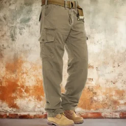 Hot OUKU Men's Cargo Pants Cargo Trousers Work Pants Pocket Plain Comfort Breathable Outdoor Daily Going out Fashion Casual Army Yellow Black