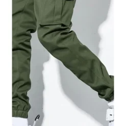 Online OUKU Men's Cargo Pants Cargo Trousers Flap Pocket Plain Comfort Breathable Outdoor Daily Going out Fashion Casual Black Army Green
