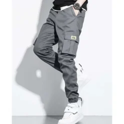 Online OUKU Men's Cargo Pants Cargo Trousers Flap Pocket Plain Comfort Breathable Outdoor Daily Going out Fashion Casual Black Army Green