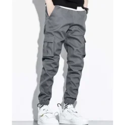 Online OUKU Men's Cargo Pants Cargo Trousers Flap Pocket Plain Comfort Breathable Outdoor Daily Going out Fashion Casual Black Army Green