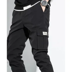 Online OUKU Men's Cargo Pants Cargo Trousers Flap Pocket Plain Comfort Breathable Outdoor Daily Going out Fashion Casual Black Army Green