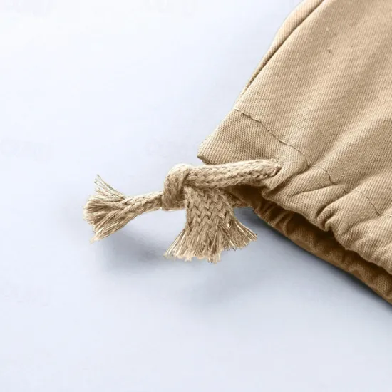 OUKU Men's Cargo Pants Cargo Trousers Drawstring Elastic Waist Multi Pocket Plain Wearable Outdoor Daily Camping & Hiking Fashion Classic Lake blue Black