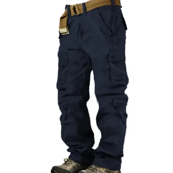 Discount OUKU Men's Cargo Pants Cargo Trousers Hiking Pants 8 Pocket Plain Comfort Breathable Outdoor Daily Going out Fashion Casual Gray Green Camouflage Black