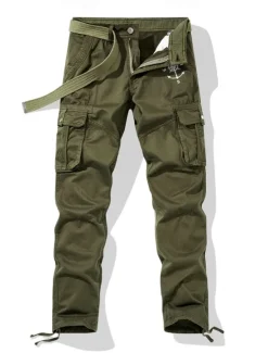Outlet OUKU Men's Cargo Pants Cargo Trousers Work Pants Multi Pocket Graphic Sailboat Outdoor Full Length Outdoor Sports Outdoor Casual Sports Fashion Army Green Khaki Micro-elastic