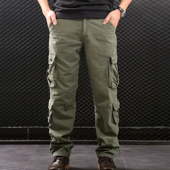Clearance OUKU Men's Cargo Pants Cargo Trousers Hiking Pants Pocket Plain Comfort Breathable Outdoor Daily Going out Fashion Casual Camouflage Blue Camouflage Black