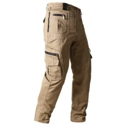 Clearance OUKU Men's Cargo Pants Cargo Trousers Tactical Pants Work Pants Zipper Pocket Multi Pocket Straight Leg Solid Color Outdoor Full Length Daily Stylish Black khaki