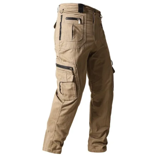 Clearance OUKU Men's Cargo Pants Cargo Trousers Tactical Pants Work Pants Zipper Pocket Multi Pocket Straight Leg Solid Color Outdoor Full Length Daily Stylish Black khaki