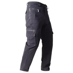 Clearance OUKU Men's Cargo Pants Cargo Trousers Tactical Pants Work Pants Zipper Pocket Multi Pocket Straight Leg Solid Color Outdoor Full Length Daily Stylish Black khaki
