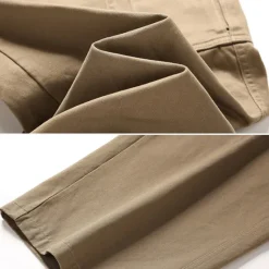 Clearance OUKU Men's Cargo Pants Cargo Trousers Tactical Pants Work Pants Zipper Pocket Multi Pocket Straight Leg Solid Color Outdoor Full Length Daily Stylish Black khaki