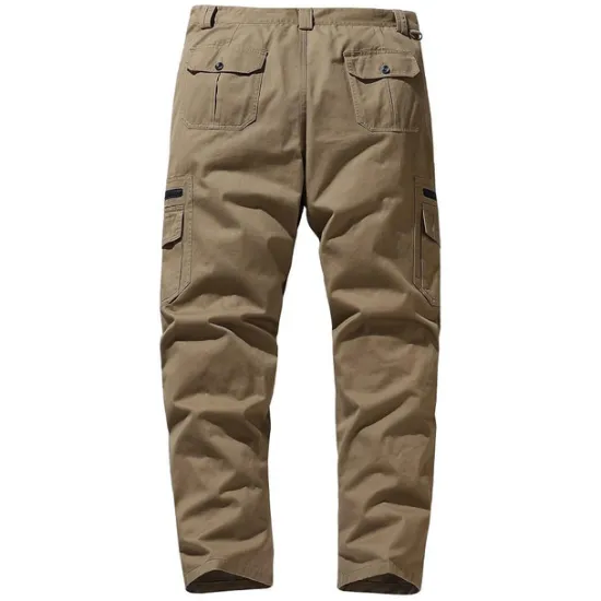 Clearance OUKU Men's Cargo Pants Cargo Trousers Tactical Pants Work Pants Zipper Pocket Multi Pocket Straight Leg Solid Color Outdoor Full Length Daily Stylish Black khaki