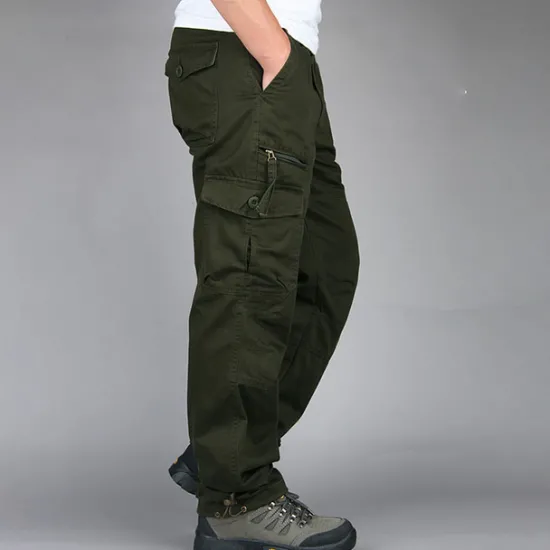 Outlet OUKU Men's Cargo Pants Cargo Trousers Hiking Pants Pocket Plain Comfort Breathable Outdoor Daily Going out Fashion Casual Army Yellow Black