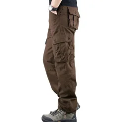 Online OUKU Men's Cargo Pants Cargo Trousers Trousers Work Pants Multi Pocket Plain Comfort Breathable Casual Daily Streetwear Sports Fashion ArmyGreen Grass Green Micro-elastic