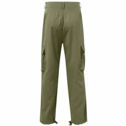 Sale OUKU Men's Cargo Pants Cargo Trousers Trousers Flap Pocket Plain Comfort Breathable Outdoor Daily Streetwear Casual Light Khaki Black