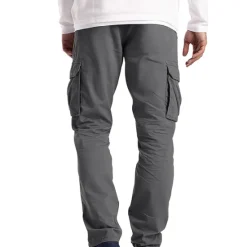 Sale OUKU Men's Cargo Pants Cargo Trousers Trousers Flap Pocket Plain Comfort Breathable Outdoor Daily Streetwear Casual Light Khaki Black