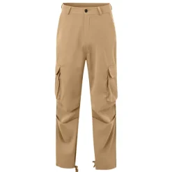 Sale OUKU Men's Cargo Pants Cargo Trousers Trousers Flap Pocket Plain Comfort Breathable Outdoor Daily Streetwear Casual Light Khaki Black