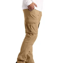 Sale OUKU Men's Cargo Pants Cargo Trousers Trousers Flap Pocket Plain Comfort Breathable Outdoor Daily Streetwear Casual Light Khaki Black