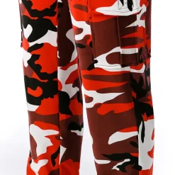 Online OUKU Men's Cargo Pants Cargo Trousers Joggers Camo Pants Pocket Camouflage Comfort Breathable Outdoor Daily Going out Cotton Blend Fashion Casual White Red