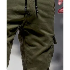 Clearance OUKU Men's Cargo Pants Cargo Trousers Pocket Plain Comfort Breathable Outdoor Daily Going out Fashion Casual Black Army Green