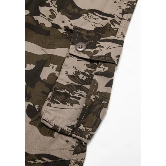 Discount OUKU Men's Cargo Pants Cargo Trousers Pocket Plain Comfort Breathable Outdoor Daily Going out Fashion Casual Gray Green Yellow camouflage