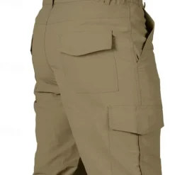 Outlet OUKU Men's Cargo Pants Cargo Trousers Combat Trousers Tactical Pants Trousers Elastic Waist Multi Pocket Straight Leg Plain Anti-Wear Quick Dry Sports Outdoor Hiking Tactical Black khaki