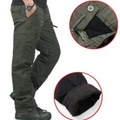 Best OUKU Men's Cargo Pants Cargo Trousers Combat Trousers Winter Pants Pocket Plain Comfort Breathable Outdoor Daily Going out Fashion Casual Black Green