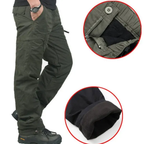 Best OUKU Men's Cargo Pants Cargo Trousers Combat Trousers Winter Pants Pocket Plain Comfort Breathable Outdoor Daily Going out Fashion Casual Black Green