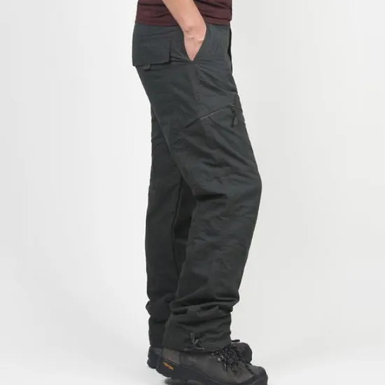 Best OUKU Men's Cargo Pants Cargo Trousers Combat Trousers Winter Pants Pocket Plain Comfort Breathable Outdoor Daily Going out Fashion Casual Black Green