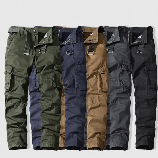 Best OUKU Men's Cargo Pants Cargo Trousers Work Pants 6 Pocket Solid Color Ripstop Breathable Weekend Streetwear Classic Casual Black Army Green