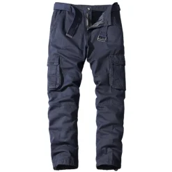 Best OUKU Men's Cargo Pants Cargo Trousers Work Pants 6 Pocket Solid Color Ripstop Breathable Weekend Streetwear Classic Casual Black Army Green