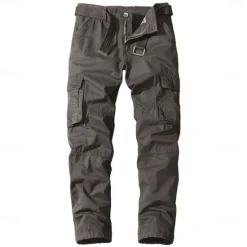 Best OUKU Men's Cargo Pants Cargo Trousers Work Pants 6 Pocket Solid Color Ripstop Breathable Weekend Streetwear Classic Casual Black Army Green