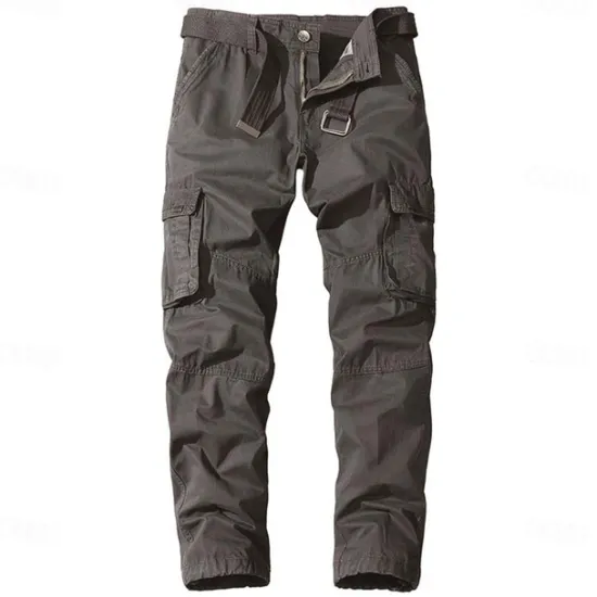 Best OUKU Men's Cargo Pants Cargo Trousers Work Pants 6 Pocket Solid Color Ripstop Breathable Weekend Streetwear Classic Casual Black Army Green