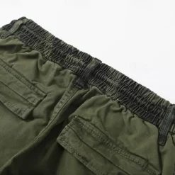 OUKU Men's Cargo Pants Cargo Trousers Patchwork Buttons Drawstring Camo Camouflage Wearable Outdoor Daily Camping & Hiking Fashion Classic Black Army Green