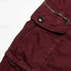 Outlet OUKU Men's Cargo Pants Cargo Trousers Trousers Drawstring Elastic Waist Multi Pocket Plain Breathable Outdoor Full Length Casual Daily Casual Tactical ArmyGreen Black Micro-elastic