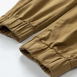 Best OUKU Men's Cargo Pants Cargo Trousers Hiking Pants Buttons Elastic Waist Multi Pocket Plain Wearable Outdoor Daily Camping & Hiking Fashion Classic Black Army Green