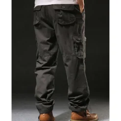 Sale OUKU Men's Cargo Pants Cargo Trousers Hiking Pants Pocket Plain Comfort Breathable Outdoor Daily Going out Fashion Casual Army Yellow Black Micro-elastic