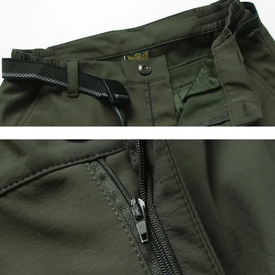 OUKU Men's Cargo Pants Cargo Trousers Combat Trousers Winter Pants Pocket Plain Comfort Breathable Outdoor Daily Going out Fashion Casual Black Army Green