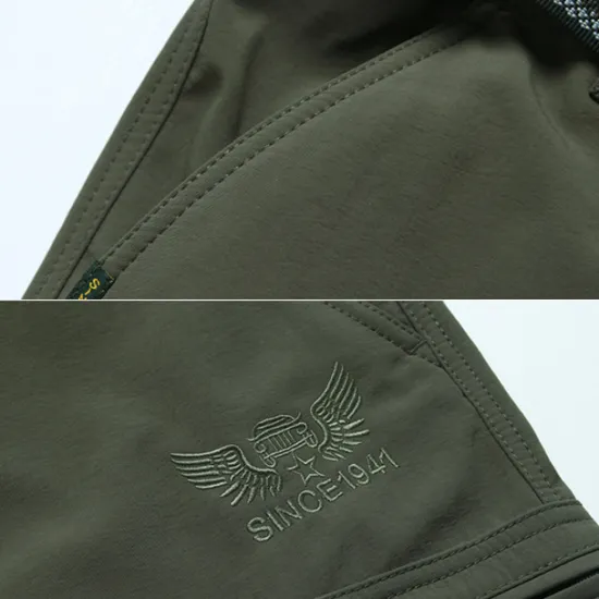 OUKU Men's Cargo Pants Cargo Trousers Combat Trousers Winter Pants Pocket Plain Comfort Breathable Outdoor Daily Going out Fashion Casual Black Army Green