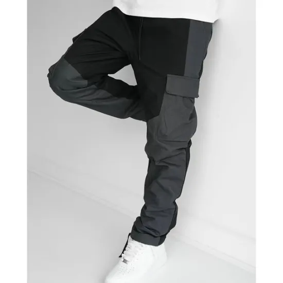 Clearance OUKU Men's Cargo Pants Cargo Trousers Pocket Color Block Comfort Breathable Outdoor Daily Going out Fashion Casual Black