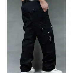 OUKU Men's Cargo Pants Cargo Trousers Combat Trousers Work Pants Pocket Plain Comfort Breathable Outdoor Daily Going out Fashion Casual Black Green