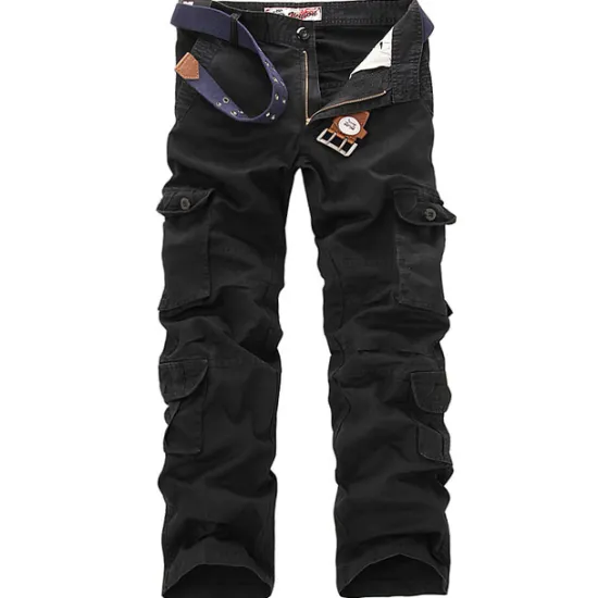 Clearance OUKU Men's Cargo Pants Cargo Trousers Combat Trousers Hiking Pants Pocket Plain Comfort Breathable Outdoor Daily Going out Fashion Casual Black Army Green