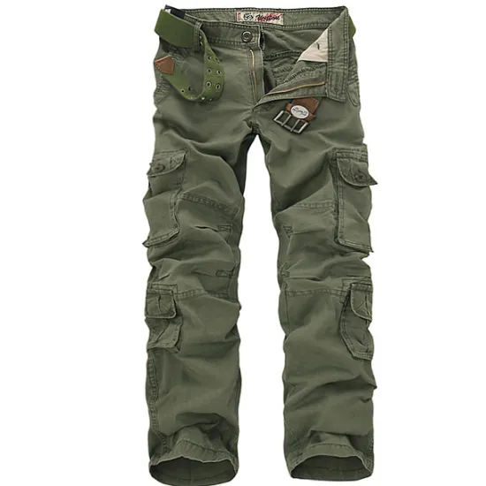 Clearance OUKU Men's Cargo Pants Cargo Trousers Combat Trousers Hiking Pants Pocket Plain Comfort Breathable Outdoor Daily Going out Fashion Casual Black Army Green