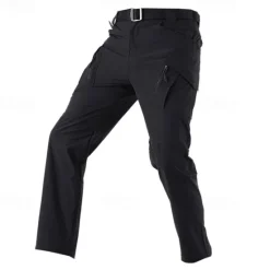 Sale OUKU Men's Cargo Pants Cargo Trousers Tactical Pants Trousers Hiking Pants Elastic Waist Multi Pocket Plain Waterproof Quick Dry Full Length Outdoor Casual Camping & Hiking Fashion Streetwear Black Green